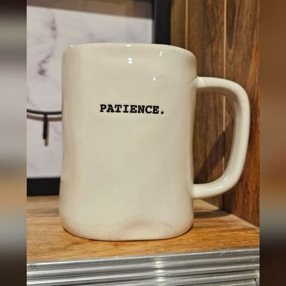 Rae Dunn Artisan Cream Mug with Black Text - Picture 4 of 4